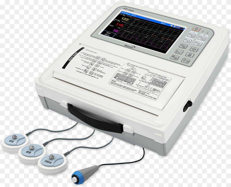 Bionet Fc 1400 Fetal Monitor, Computer Hardware, Electronics, Hardware, Screen Free Png
