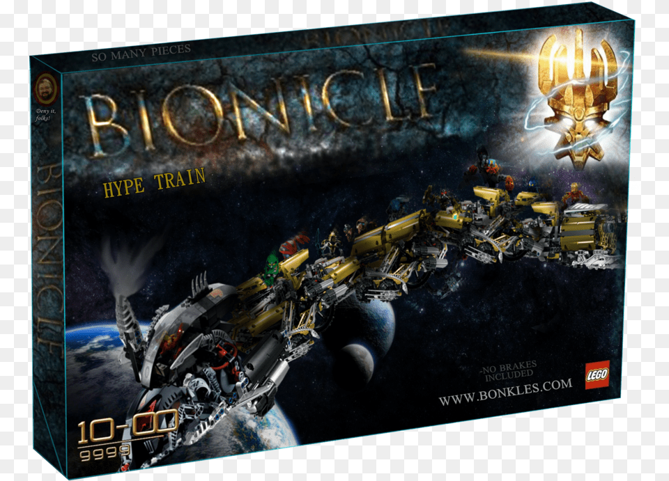 Bionicle 2015 Hype Train Set Revealed By Darthdestruktor D8044rt Lego Bionicle Makuta 2015 Set, Aircraft, Transportation, Vehicle, Spaceship Free Png Download