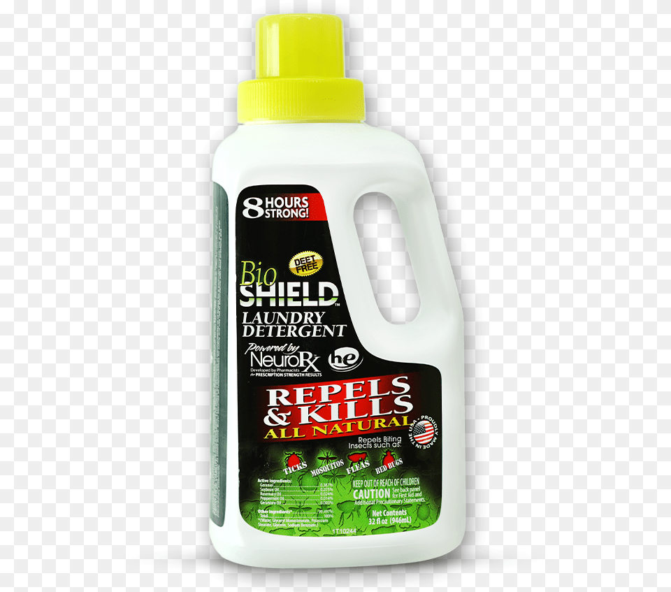 Bioshield Laundry Detergent Bug Repellent Bio Shield Detergent, Bottle, Shaker Png