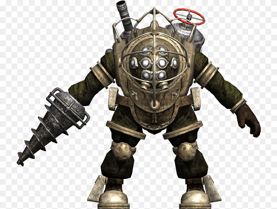 Bioshock Transparent Bubbles Bouncer Big Daddy Bioshock, Adult, Male, Man, Person Free Png