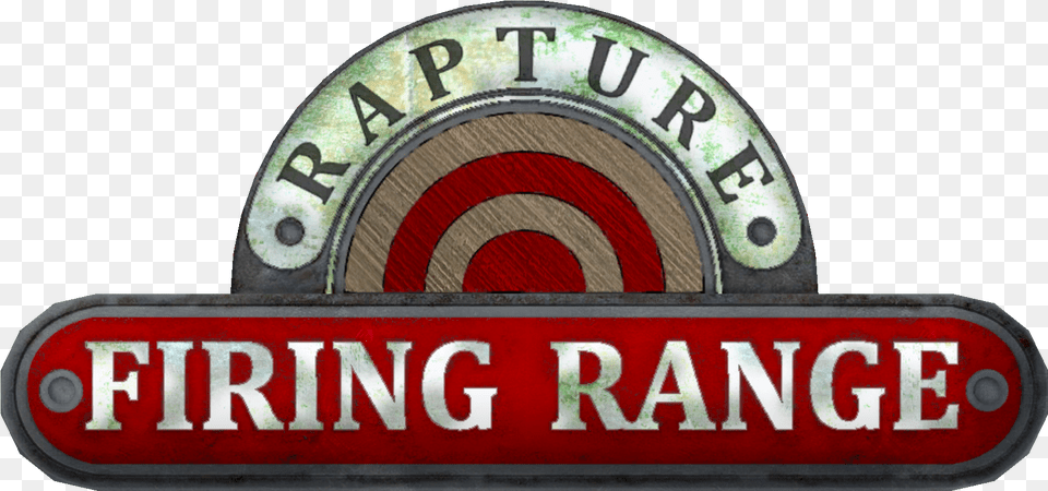 Bioshock Wiki Firing Range Logo, Symbol, Emblem, Badge Png Image