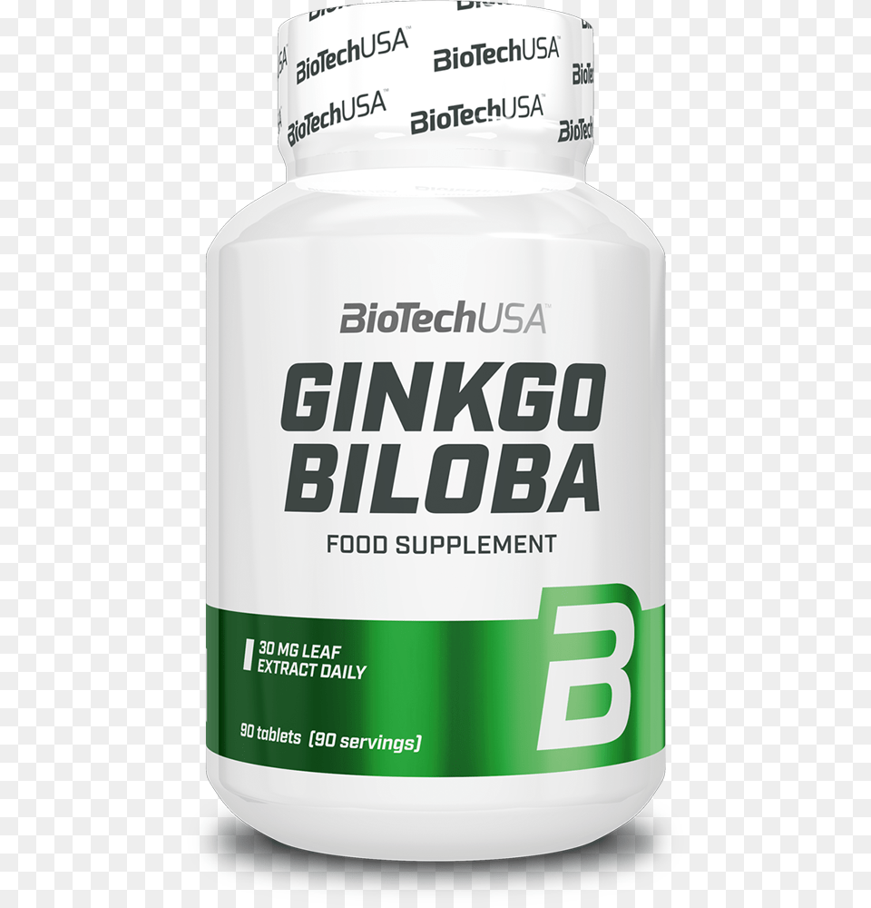 Biotechusa Ginkgo Biloba 90 Tablets, Can, Tin, Astragalus, Flower Png