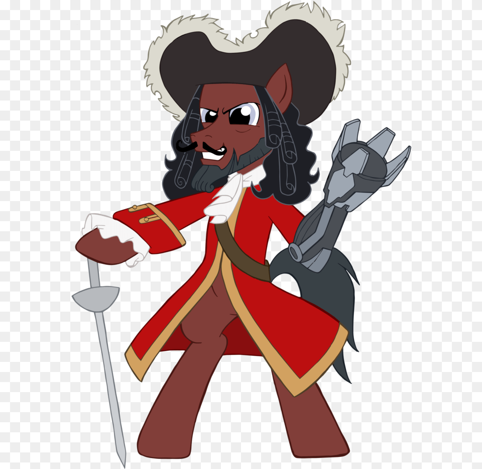 Bipedal Captain Hook Marvel Peter Pan Mylittlepony Captain Hook, Baby, Person, Face, Head Png