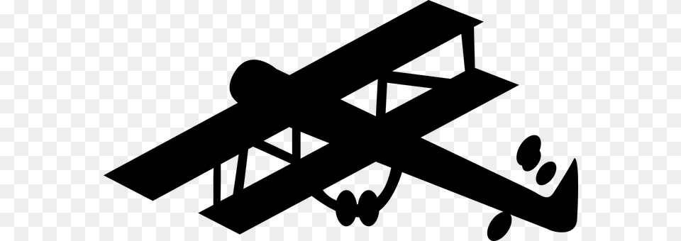 Biplane Gray Free Png