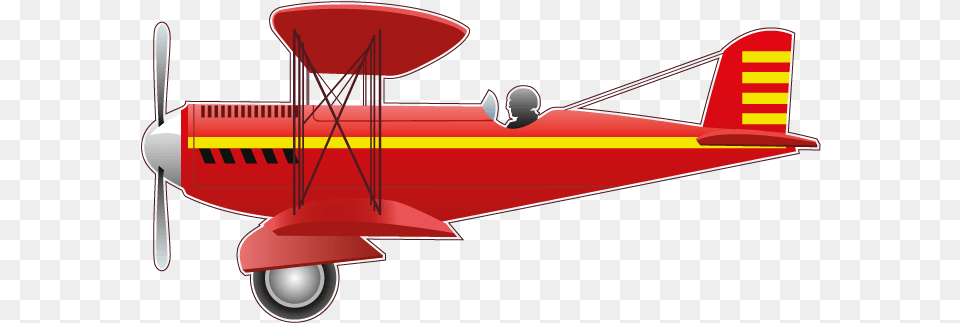 Biplane Airplane Paper Aircraft Sticker Biplane, Transportation, Vehicle Free Transparent Png