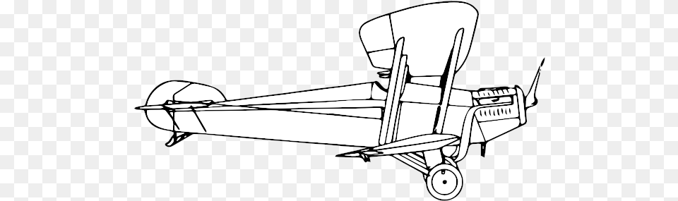 Biplane Outline Coloring Image Sketch, Cad Diagram, Diagram, Car, Transportation Free Transparent Png