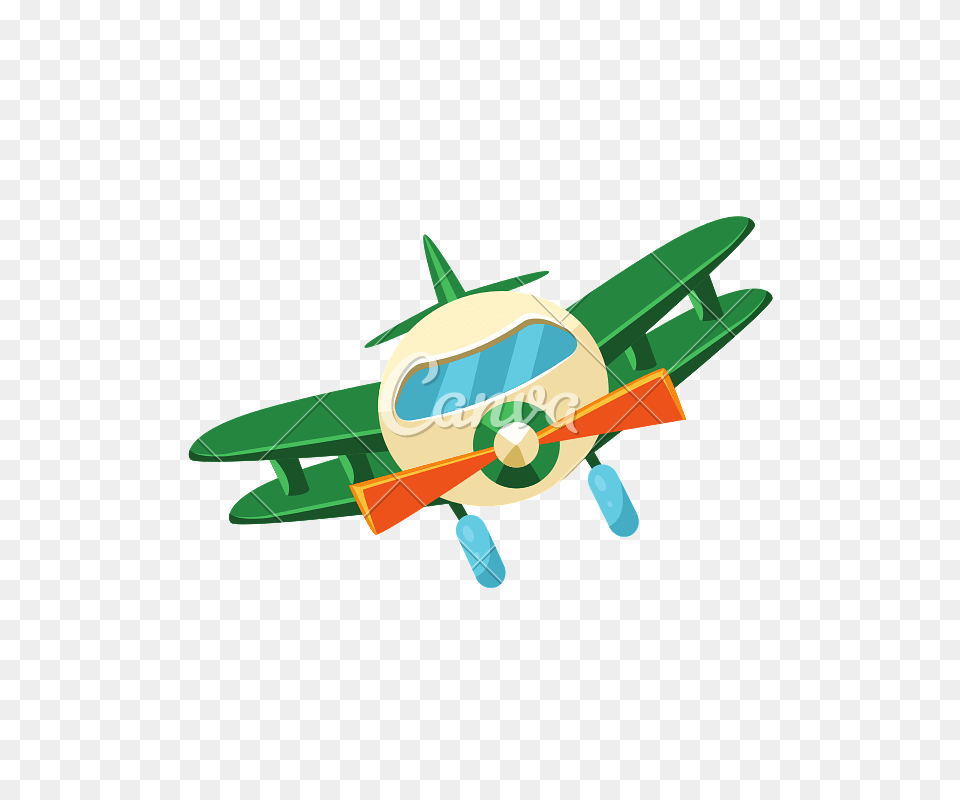 Biplane Toy Aircraft Icon, Transportation, Vehicle, Animal, Flying Png Image