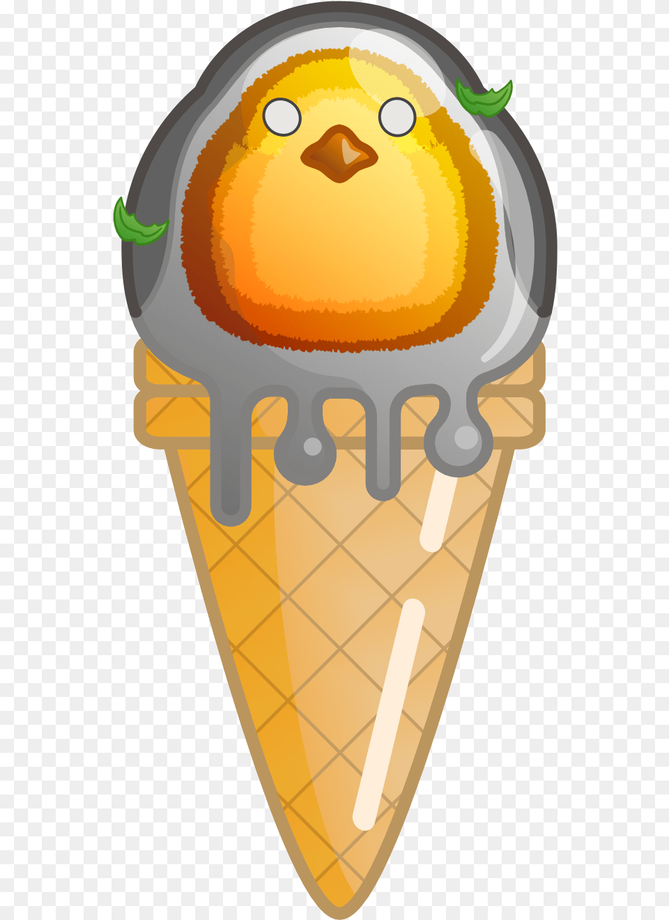 Birb Ice Cream Cone, Dessert, Food, Ice Cream, Person Png Image
