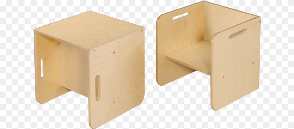 Birch Plywood Children S Function Chair Amp Table Storage Chest, Wood, Furniture, Box, Mailbox Free Png Download