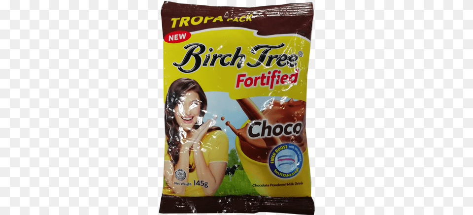 Birch Tree Fortified Choco 145g Birch Tree Choco 145g, Adult, Female, Person, Woman Free Transparent Png