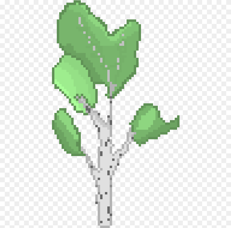 Birch Tree Pixel Art Hd Download Jasmine, Green, Herbal, Herbs, Leaf Png Image