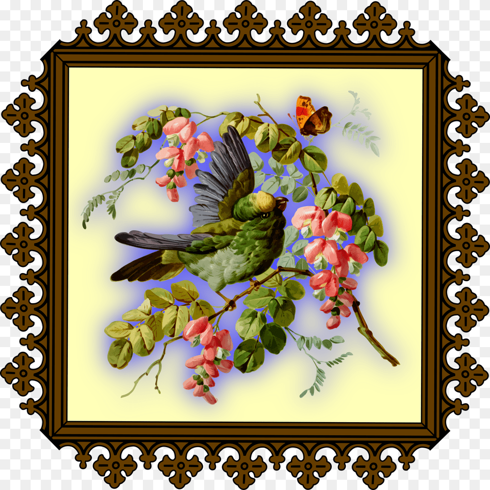 Bird And Flowers Clip Arts Flower, Art, Floral Design, Pattern, Graphics Free Transparent Png