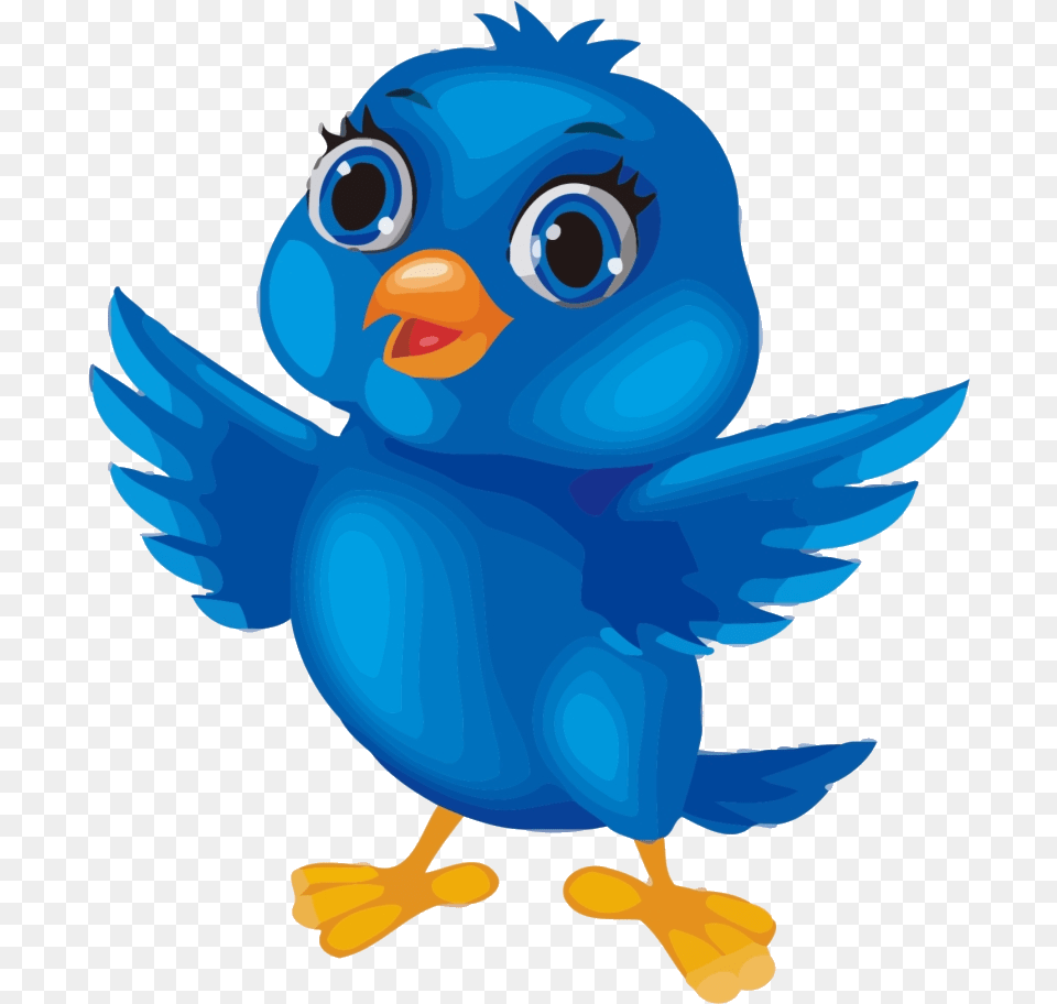 Bird Blue Image Cartoon Clipart Clipartly Com Baby Cute Blue Bird Clipart, Animal, Bluebird, Jay, Fish Png