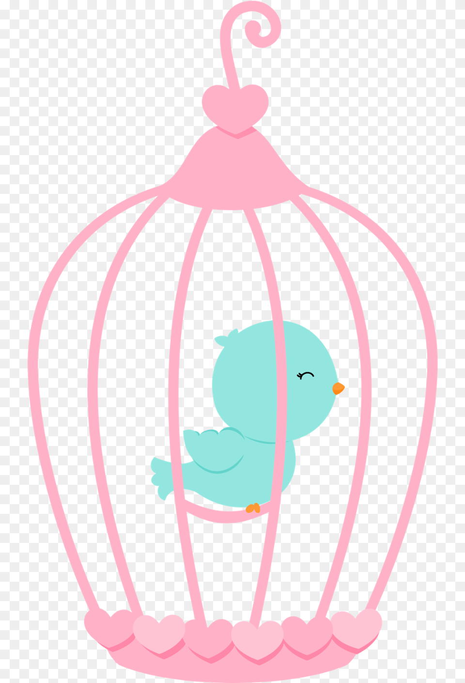 Bird Cage Machine Embroidery Designs Love Birds Birds In Its Cage Cartoon, Nature, Outdoors, Snow, Snowman Free Png Download