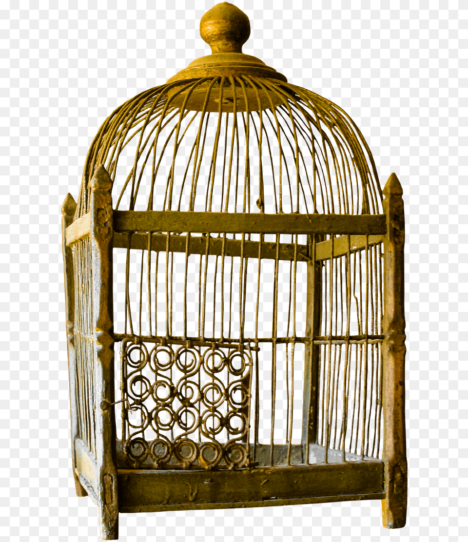 Bird Cage Transparent Cat And A Bird Cage, Crib, Furniture, Infant Bed Png