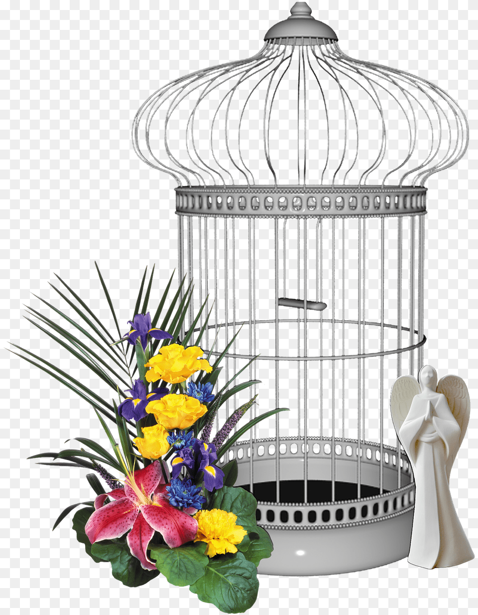 Bird Cage Yellow Flower Free On Pixabay Flower, Flower Arrangement, Flower Bouquet, Plant, Adult Png