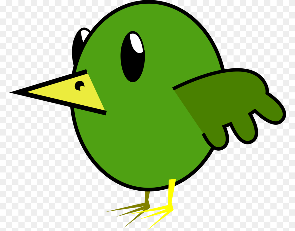 Bird Cartoon, Animal, Beak, Green Free Png Download