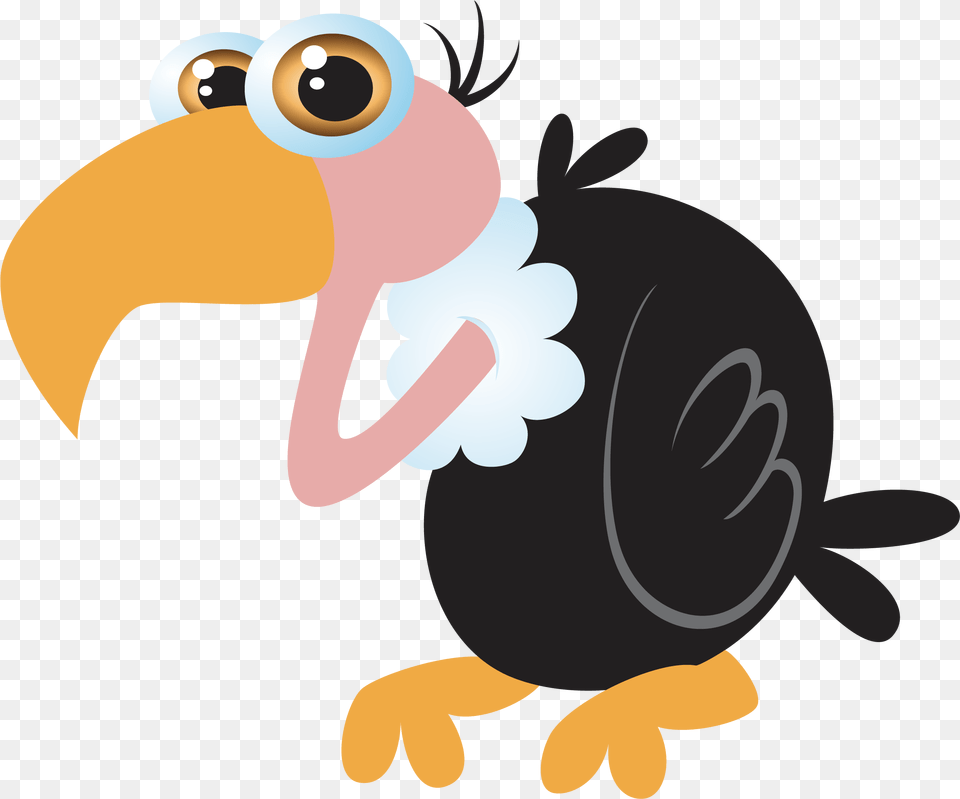 Bird Cartoon Clip Art Ostrich Transprent Transparent Background Of A Vulture Animated, Animal, Beak Free Png Download