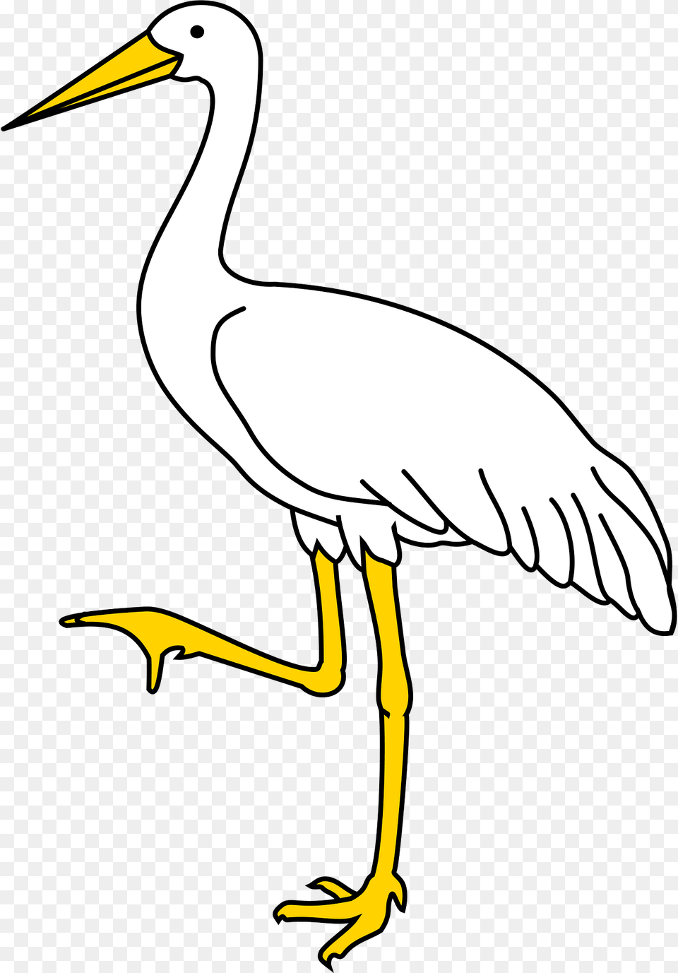Bird Clipart, Animal, Crane Bird, Stork, Waterfowl Png Image