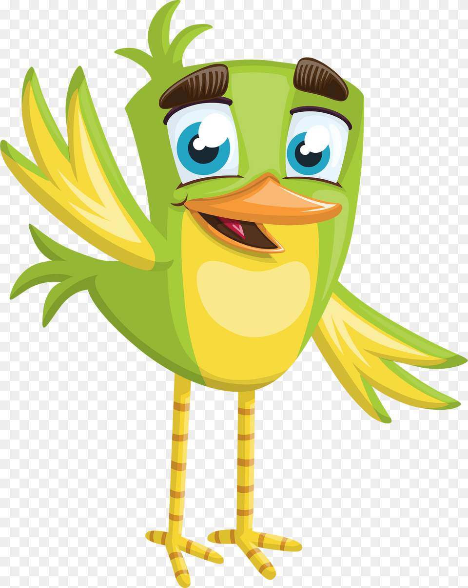 Bird Clipart, Green, Art, Cartoon Free Png Download