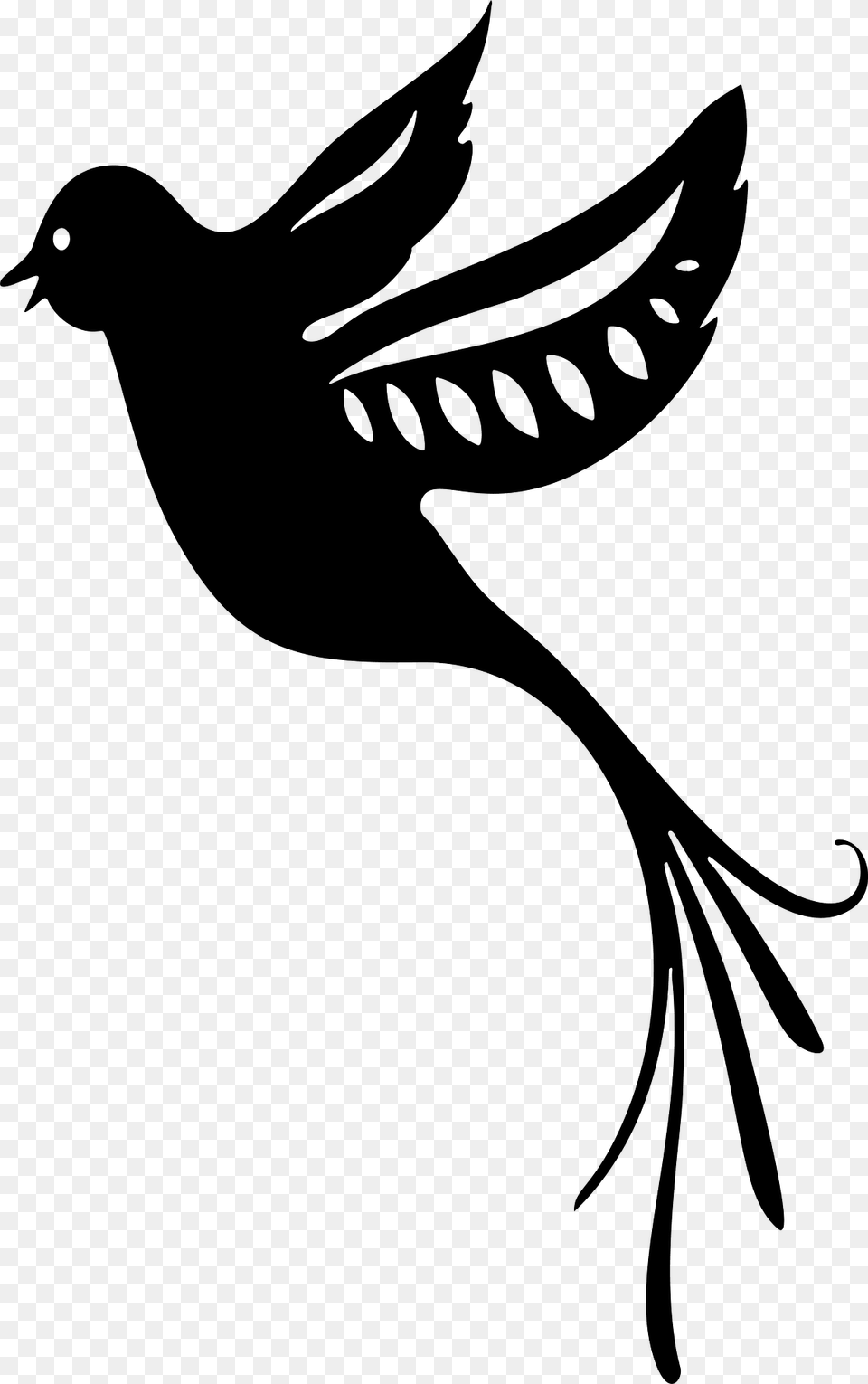 Bird Clipart, Stencil, Silhouette, Animal, Blackbird Png