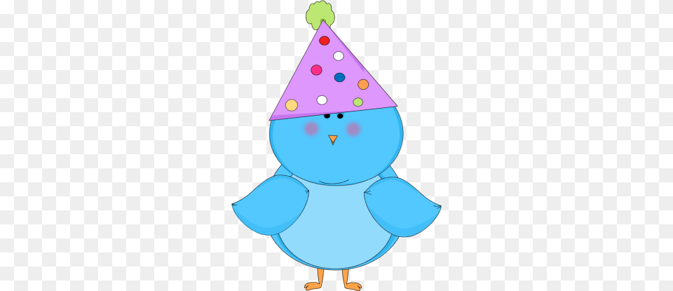 Bird Clipart Birthday, Clothing, Hat, Nature, Outdoors Free Png