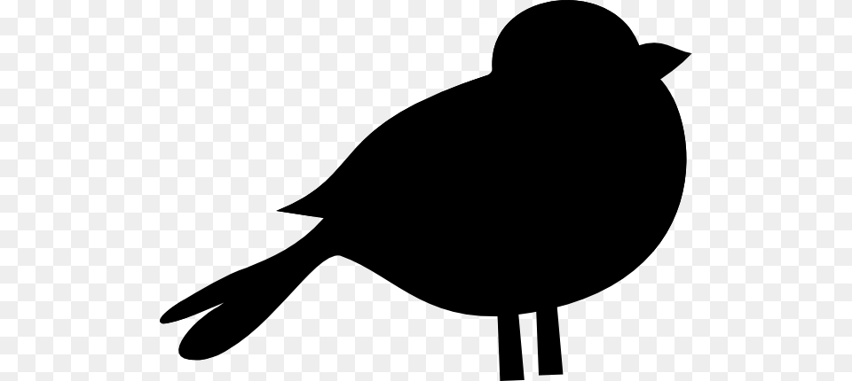 Bird Clipart Black And White Black And White, Animal, Blackbird, Silhouette, Finch Png