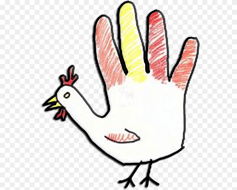 Bird Clipart Tumblr Draw A Turkey With Your Hand, Clothing, Glove, Animal, Person Free Transparent Png