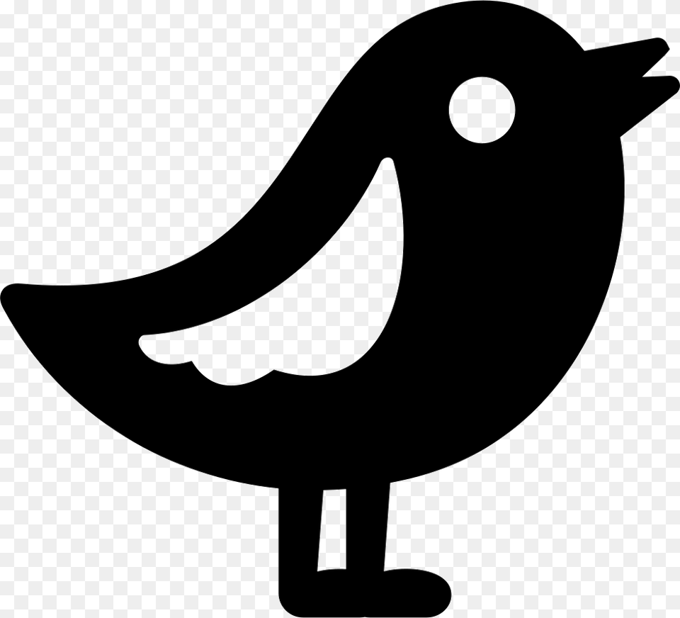 Bird Comments Bird Icon Stencil, Animal, Fish, Sea Life Free Png Download