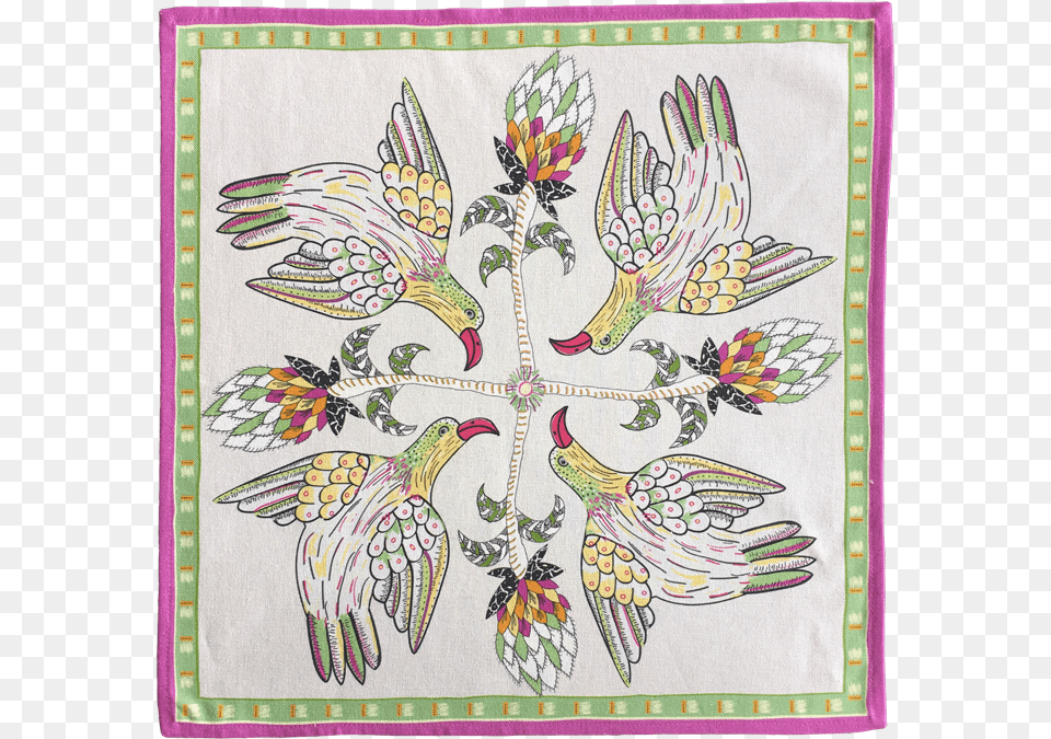 Bird Crossing Napkins Kingfisher Craft, Applique, Embroidery, Pattern, Stitch Png