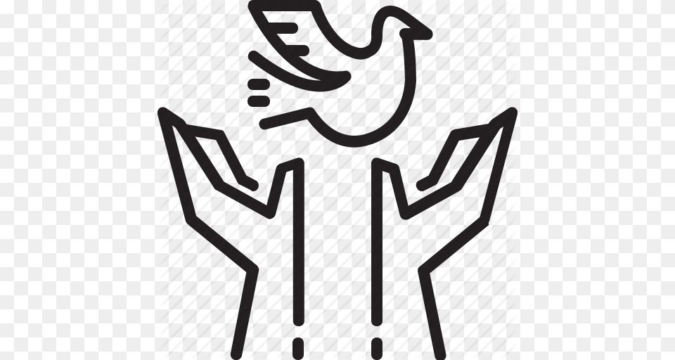 Bird Dove Hand Human Peace Rights Icon, Home Decor, Text Png Image