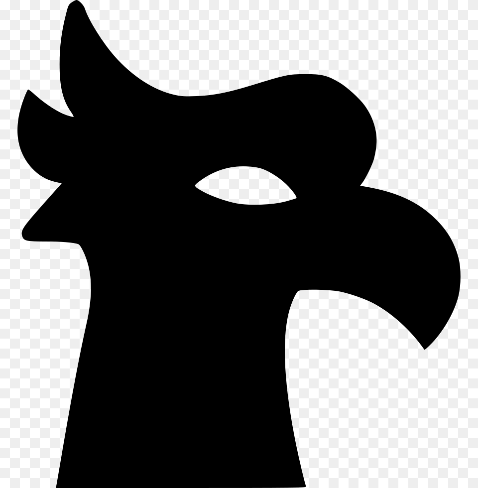 Bird Eagle Cock Rooster Head Beak Comments Bird, Stencil, Silhouette, Shark, Sea Life Free Png