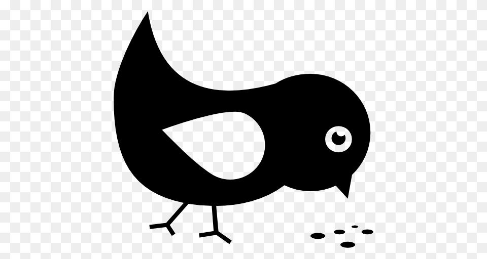 Bird Eating Seeds, Stencil, Animal, Blackbird, Smoke Pipe Png