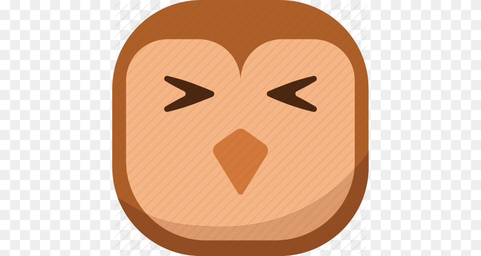 Bird Emoji Emoticon Hurt Owl Sick Smiley Icon, Food, Plant, Produce, Pumpkin Free Transparent Png