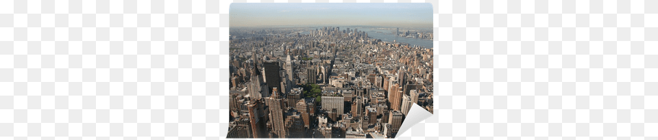 Bird Eye New York From Empire State Building Wall Mural New York City, Metropolis, Outdoors, Urban, Architecture Png Image