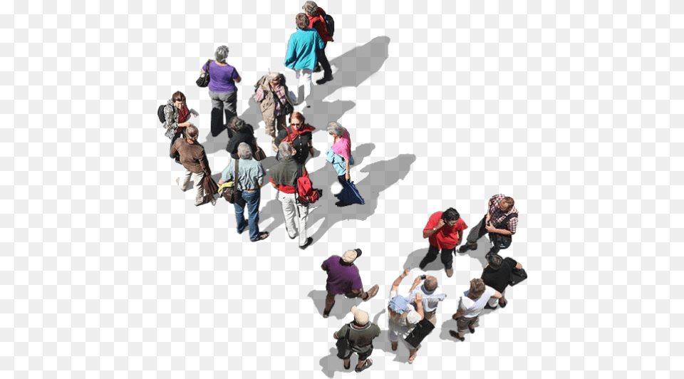 Bird Eye View People, Walking, Person, Male, Adult Png Image