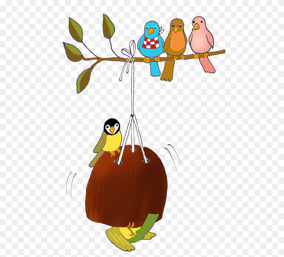 Bird Feeding At Fall Portable Network Graphics, Animal, Food, Produce Free Transparent Png