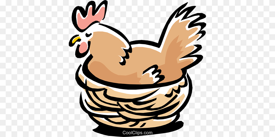 Bird Hen Royalty Vector Clip Art Illustration, Animal, Fowl, Poultry, Baby Free Transparent Png