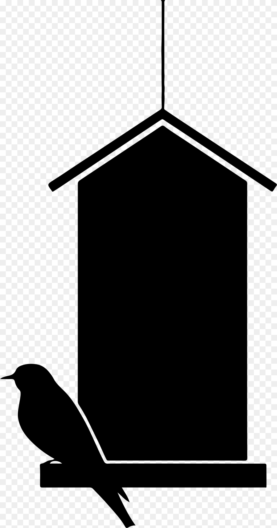 Bird House Silhouette Clip Arts Bird House Black And White, Gray Free Png Download