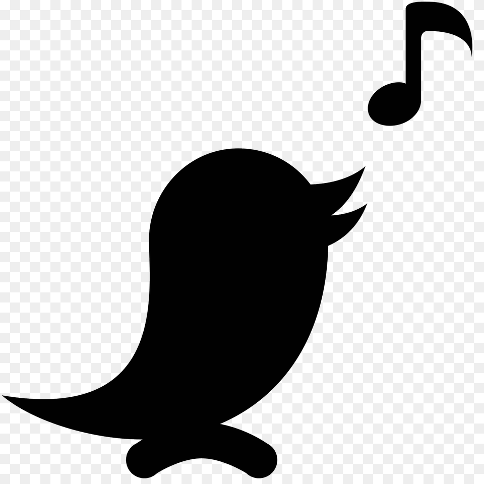 Bird Icon, Gray Png Image