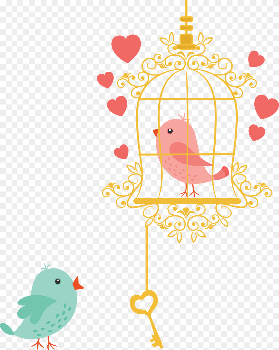 Bird In A Birdcage Clipart, Animal, Finch Png Image