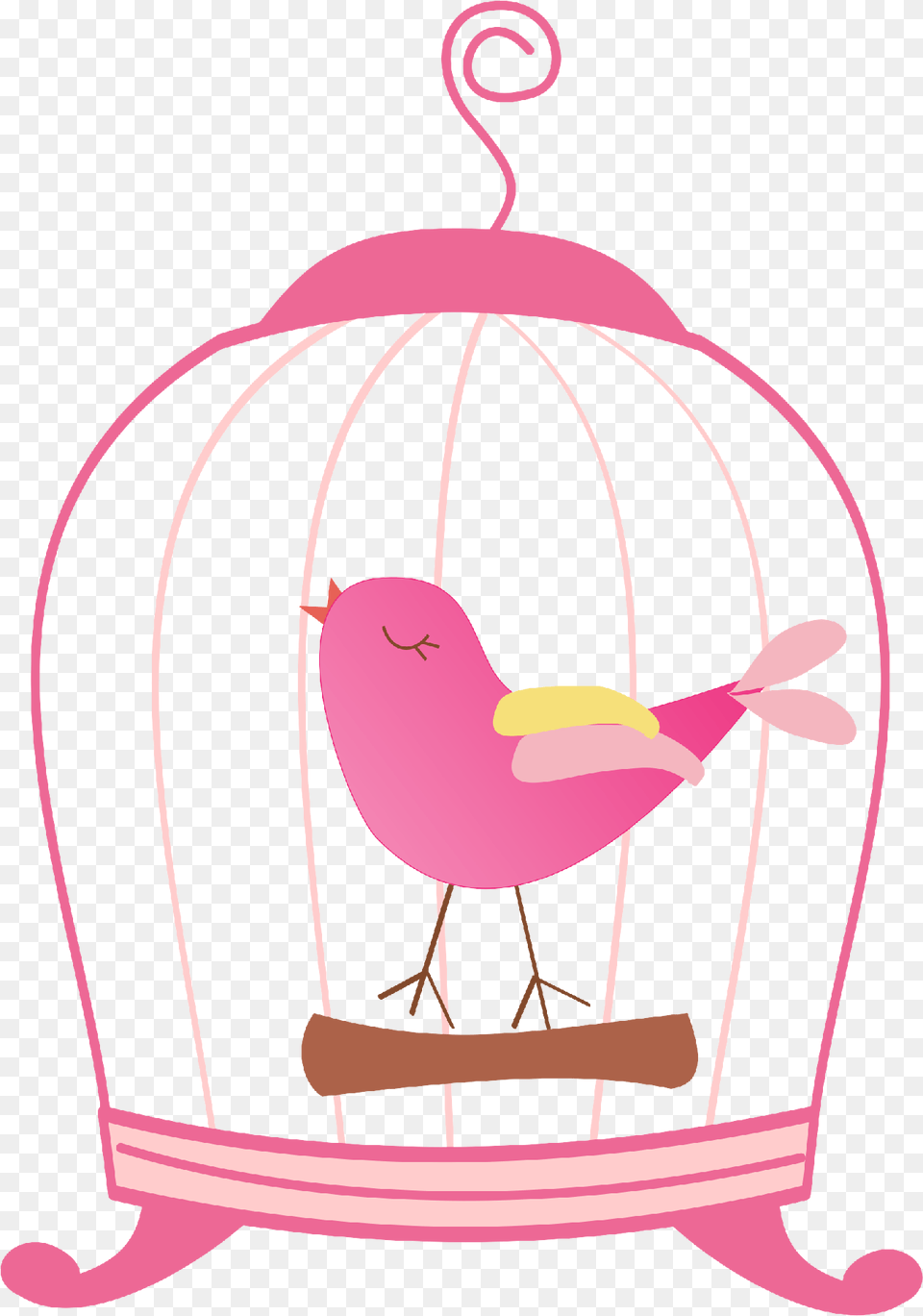 Bird In A Cage Clipart Bird In Birdcage Clipart, Animal, Finch Png Image