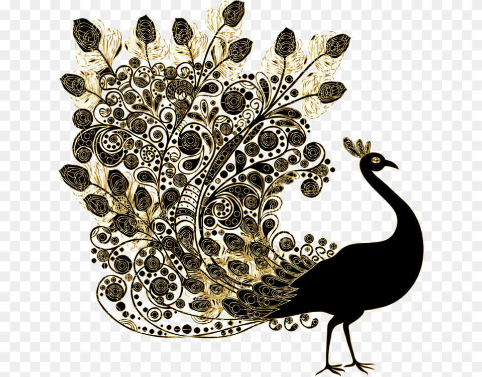 Bird Indian Peafowl Beautiful Peacock, Accessories, Jewelry, Bronze, Gold Free Png