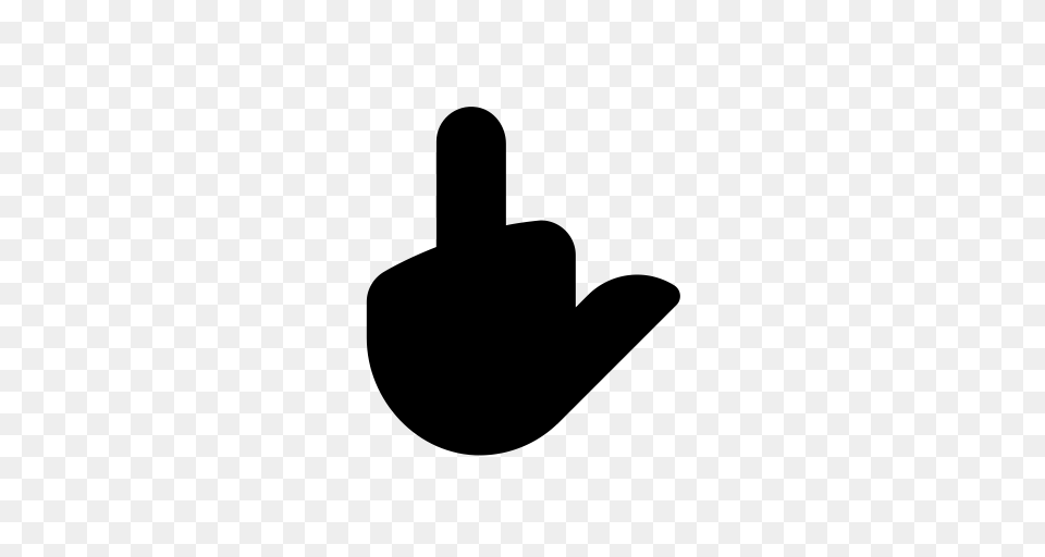 Bird Middle Finger Sign Signal Icon With And Vector Format, Gray Free Png Download