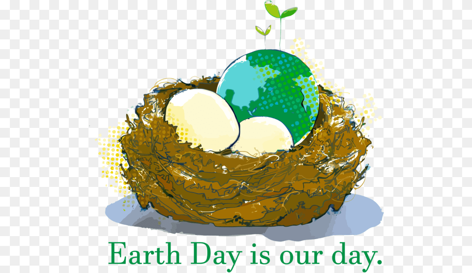Bird Nest Earth For Happy Day Earth Logo With Bird, Birthday Cake, Cake, Cream, Dessert Free Transparent Png