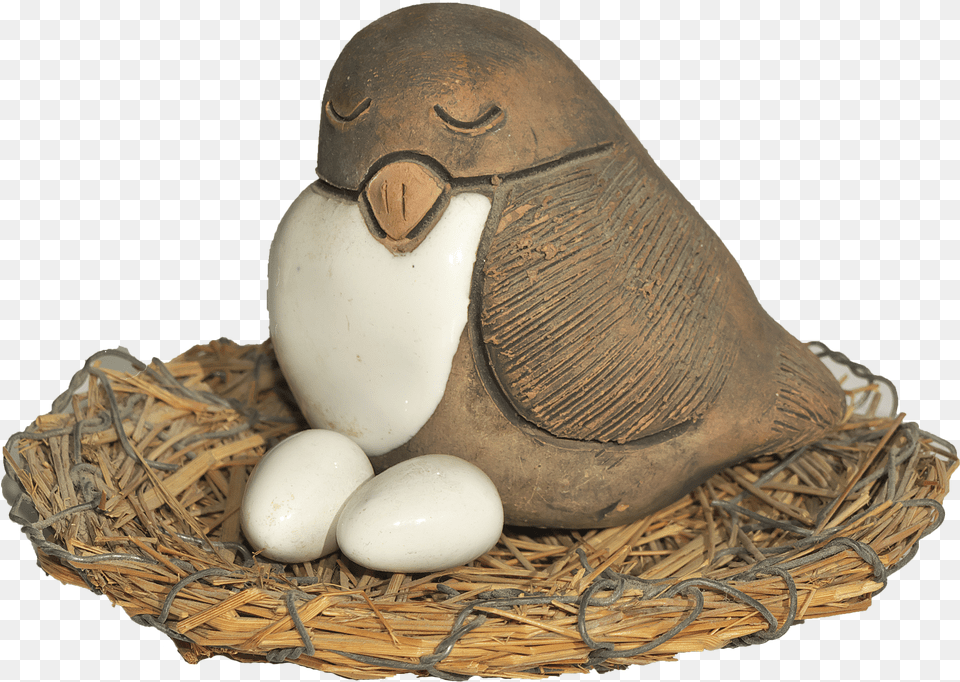 Bird Nest Egg Figure Ceramic Sculpture Deco Bird Nest Png