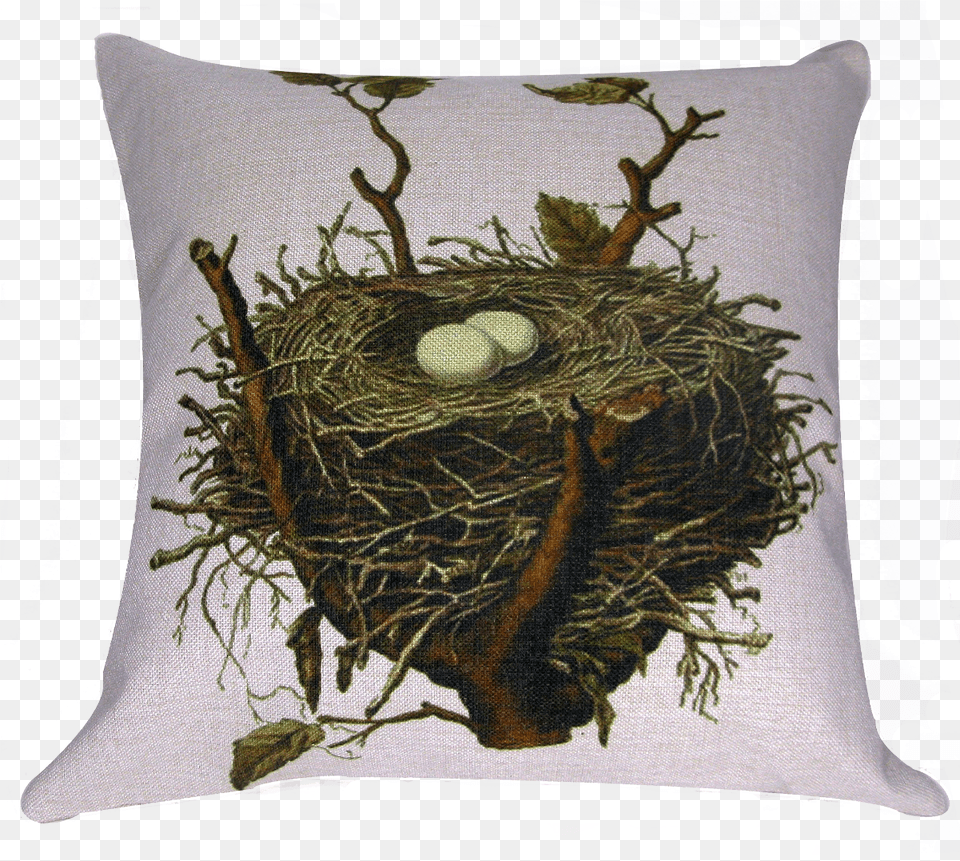 Bird Nest Sparrow Nest Clipart, Cushion, Home Decor, Plant, Adult Png Image