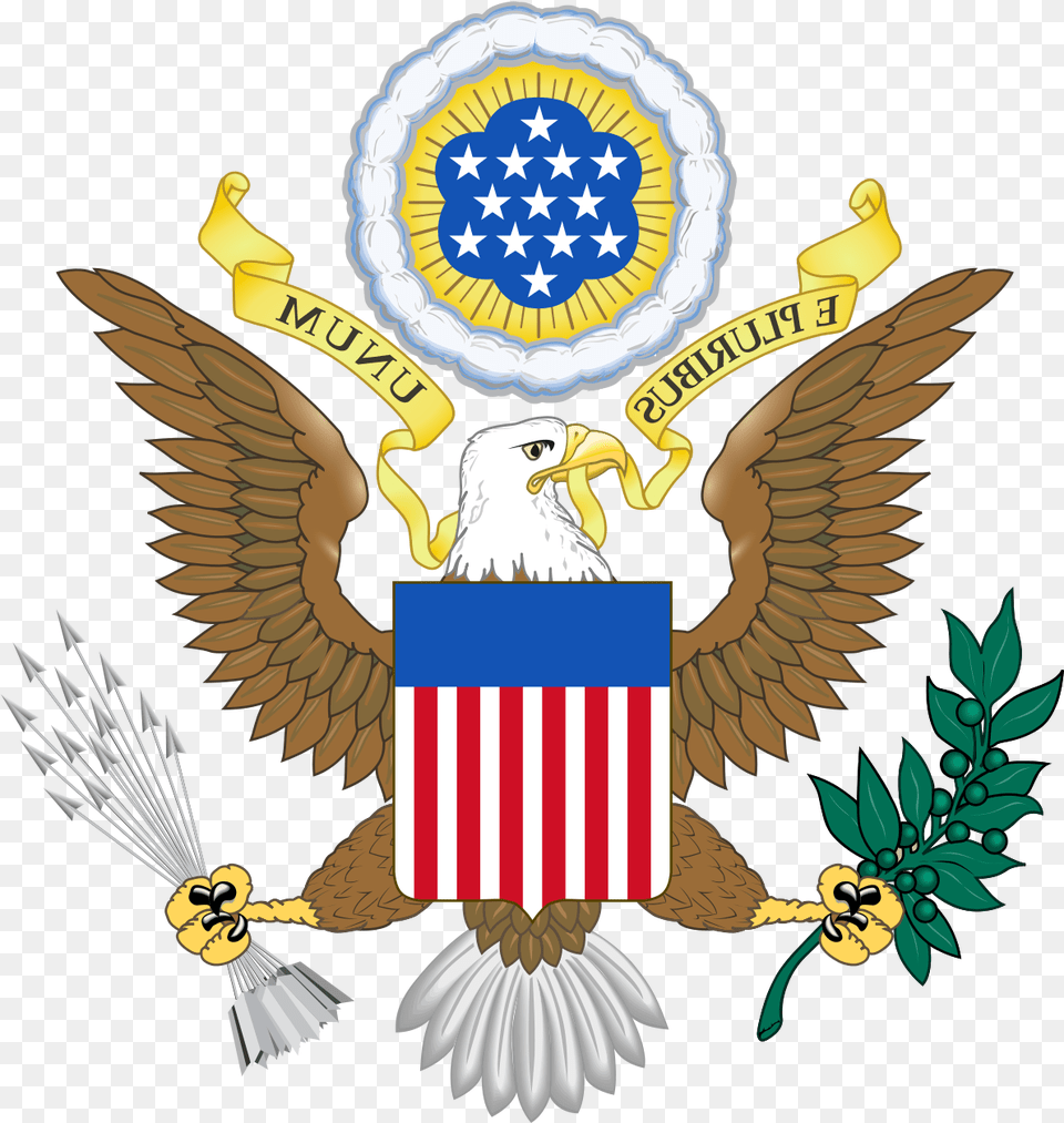 Bird Of Prey Clipart Continental Congress Us Armed Forces Seal, Emblem, Symbol, Animal, Eagle Free Png