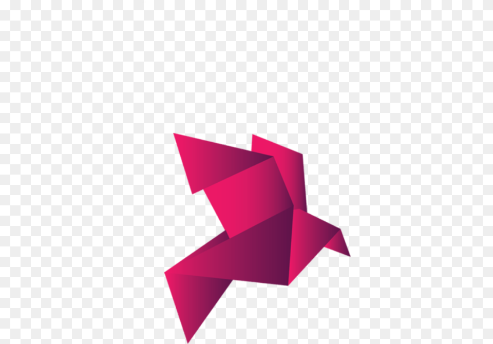 Bird Origami Overlay Pink Paper Aesthetic Kpopedits Origami, Art, Symbol, Star Symbol Free Png