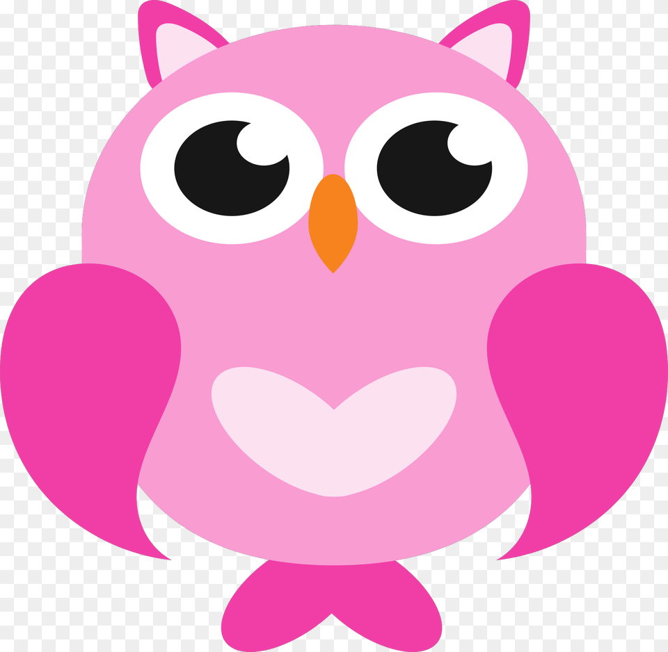 Bird Pink Owl Clipart Burung Hantu Kartun Lucu, Animal, Mammal, Rat, Rodent Png